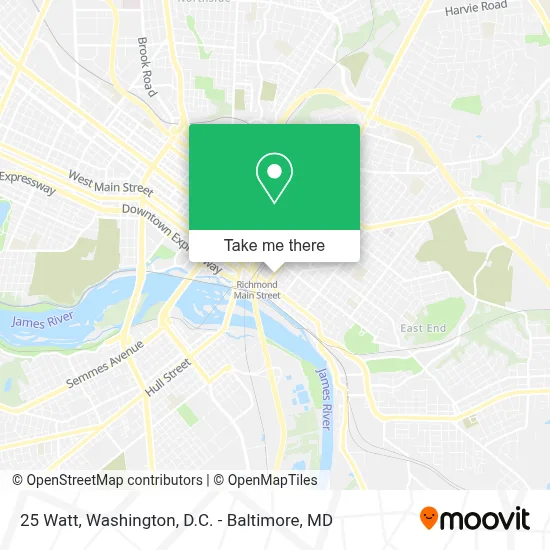 25 Watt map