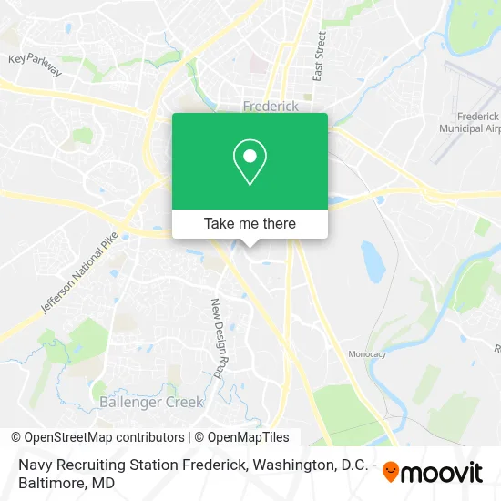 Navy Recruiting Station Frederick map