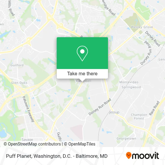 Puff Planet map