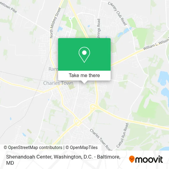 Shenandoah Center map
