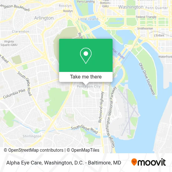 Alpha Eye Care map