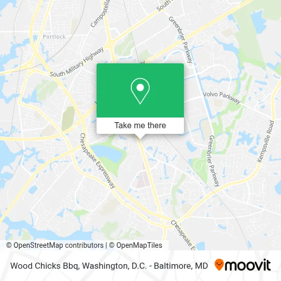 Wood Chicks Bbq map