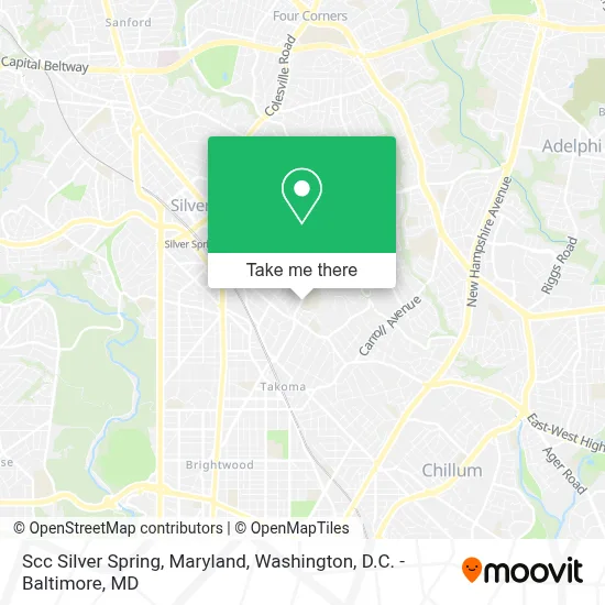 Scc Silver Spring, Maryland map