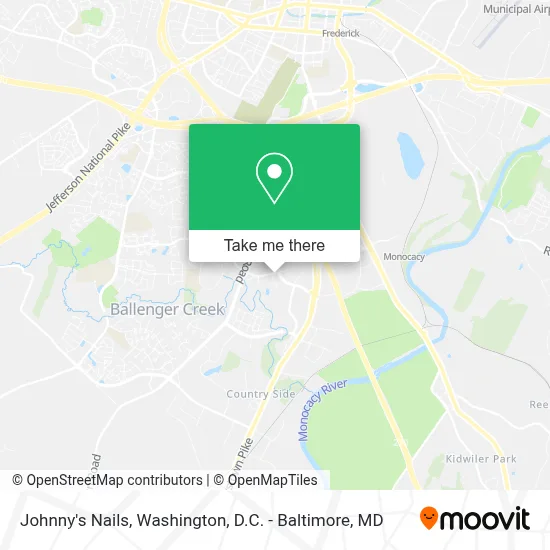 Johnny's Nails map