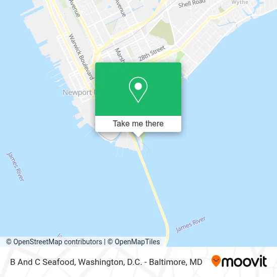 B And C Seafood map