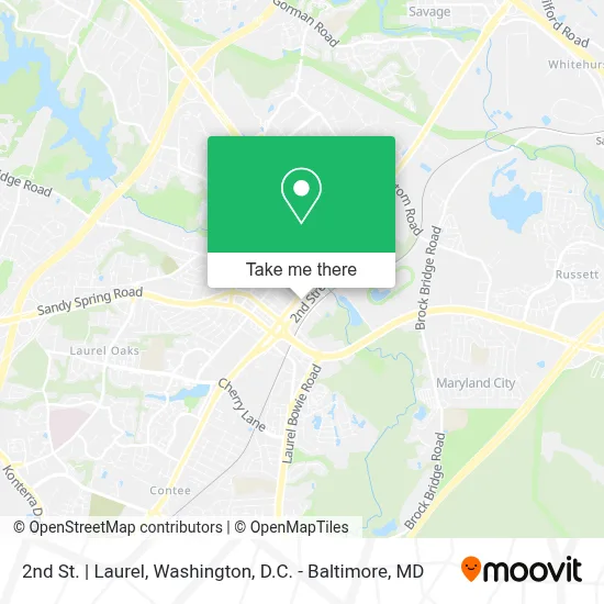 2nd St. | Laurel map