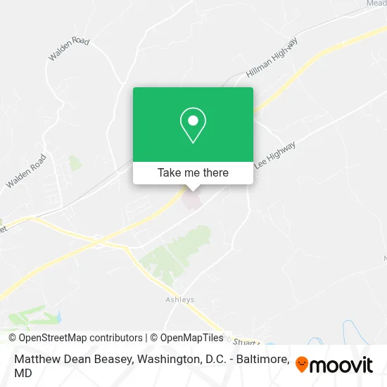 Matthew Dean Beasey map