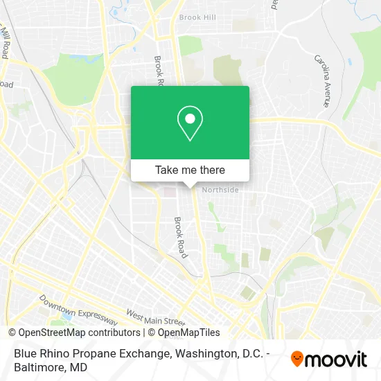 Blue Rhino Propane Exchange map