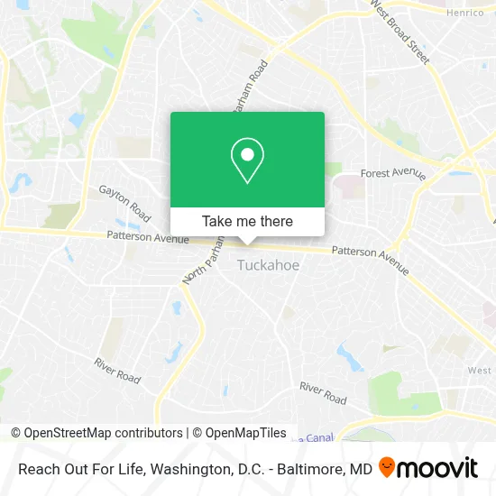 Reach Out For Life map