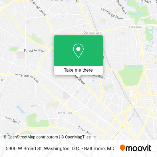 5900 W Broad St map