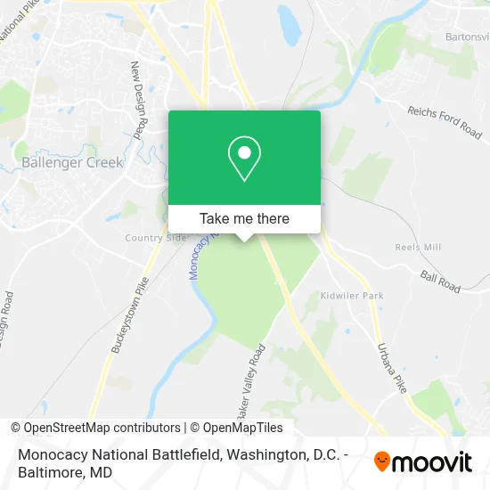 Monocacy National Battlefield map