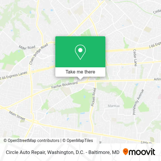 Circle Auto Repair map