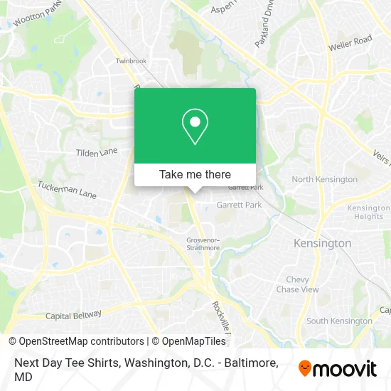 Next Day Tee Shirts map
