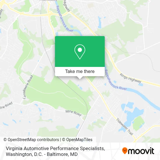 Virginia Automotive Performance Specialists map