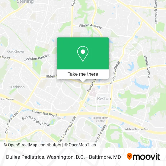 Dulles Pediatrics map