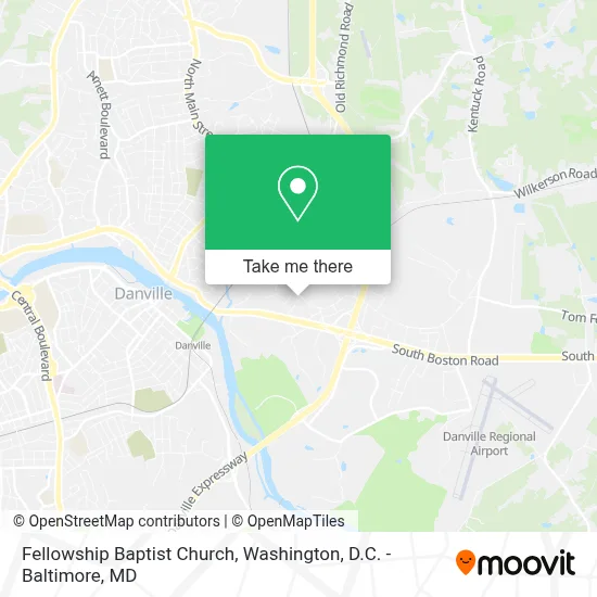 Fellowship Baptist Church map