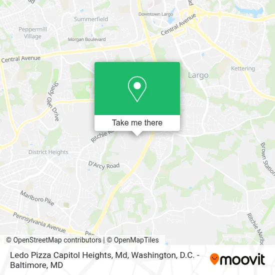 Ledo Pizza Capitol Heights, Md map