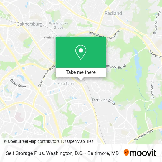 Self Storage Plus map