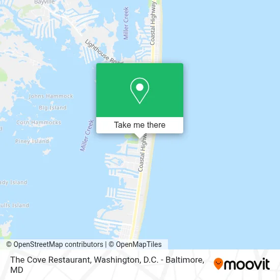 The Cove Restaurant map