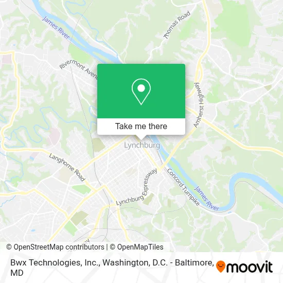Bwx Technologies, Inc. map