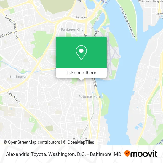 Alexandria Toyota map