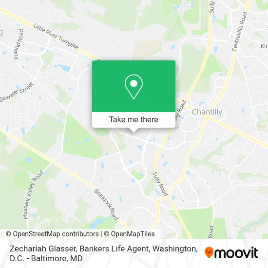 Zechariah Glasser, Bankers Life Agent map