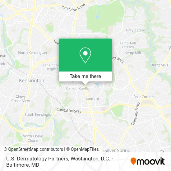 U.S. Dermatology Partners map
