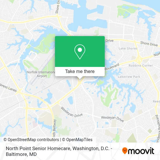 North Point Senior Homecare map
