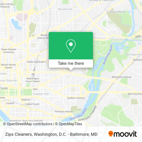 Zips Cleaners map
