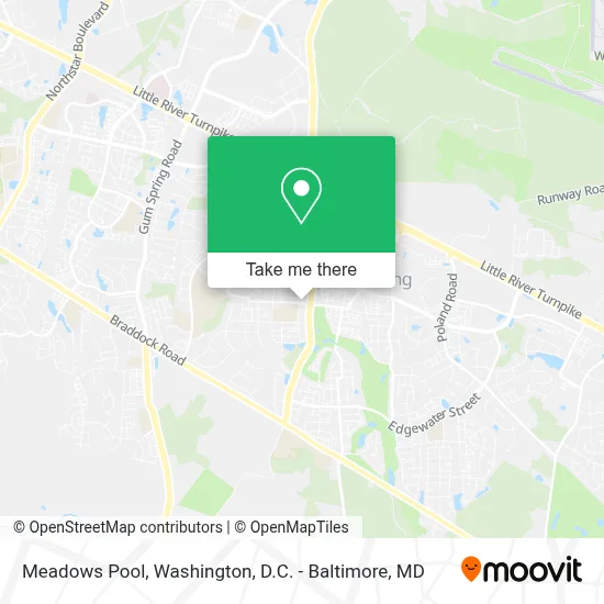 Meadows Pool map