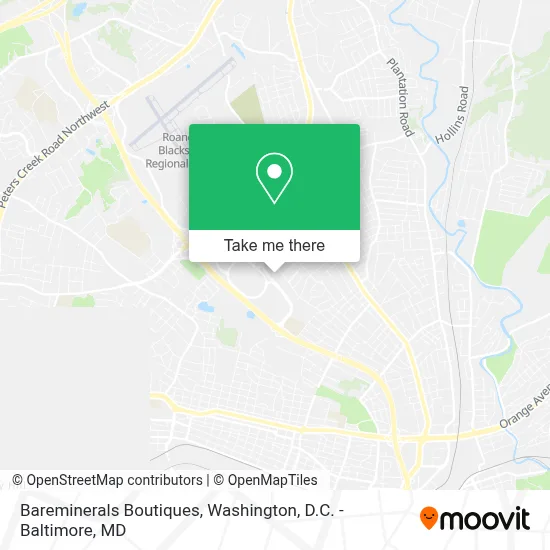 Bareminerals Boutiques map