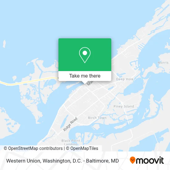 Western Union map
