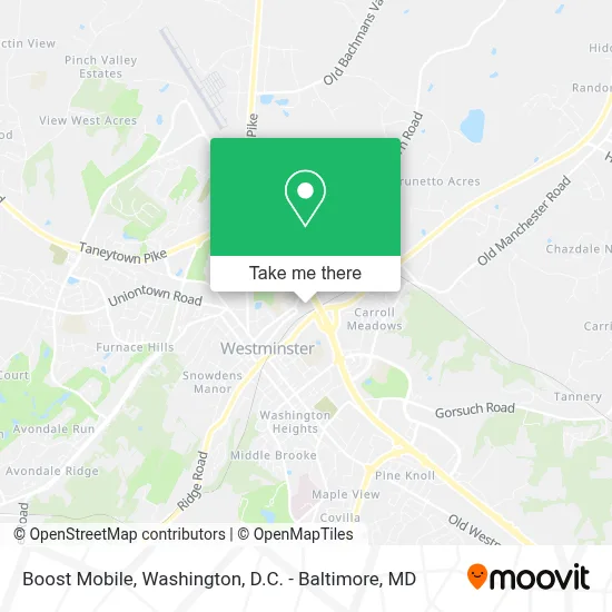 Boost Mobile map