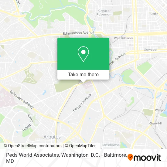 Peds World Associates map