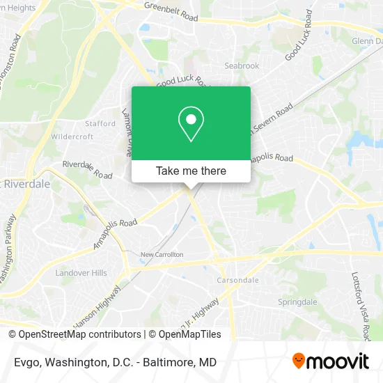 Evgo map