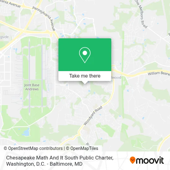 Chesapeake Math And It South Public Charter map