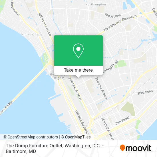 The Dump Furniture Outlet map
