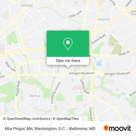 Mia Pingul, Md map