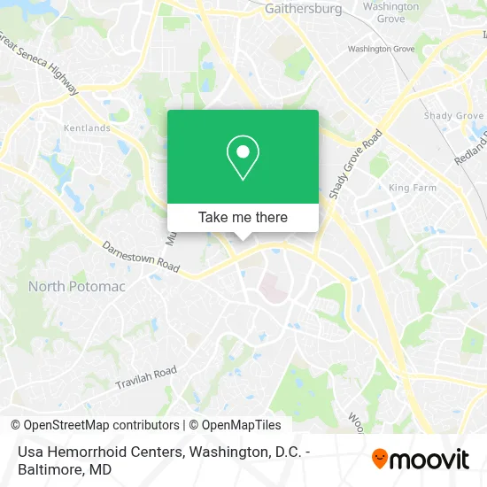 Usa Hemorrhoid Centers map