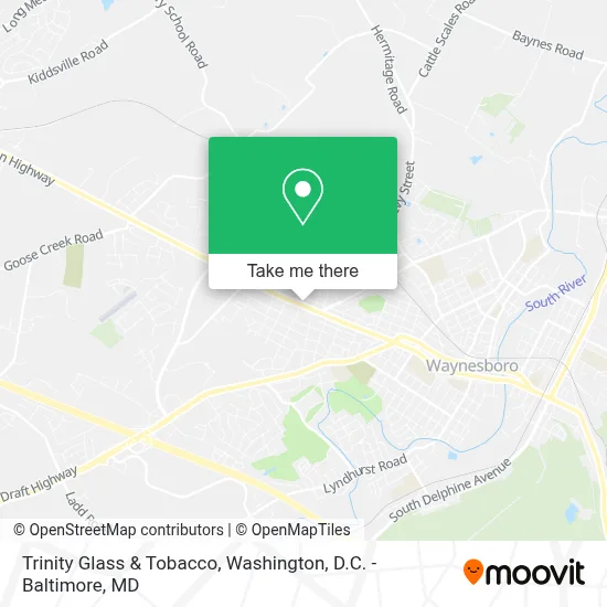 Trinity Glass & Tobacco map