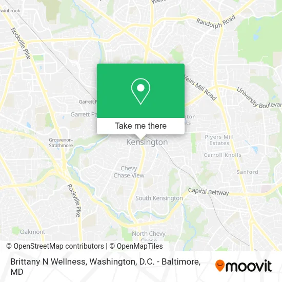 Brittany N Wellness map