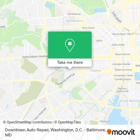 Downtown Auto Repair map