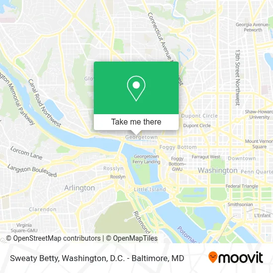 Sweaty Betty map