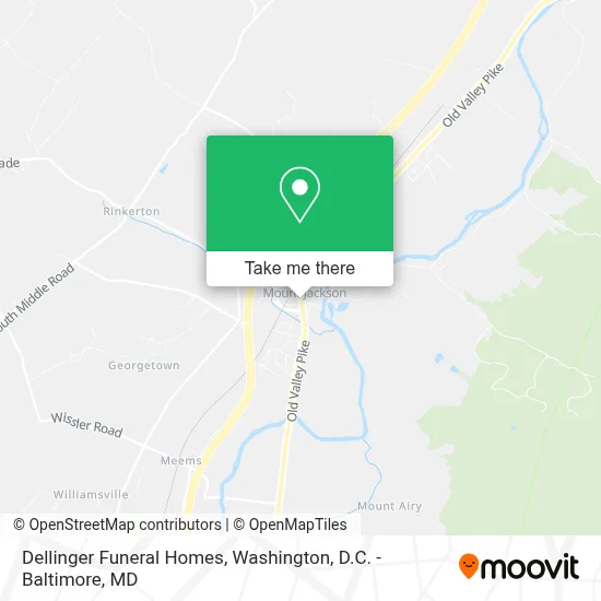 Dellinger Funeral Homes map
