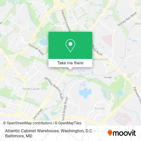 Atlantic Cabinet Warehouse map