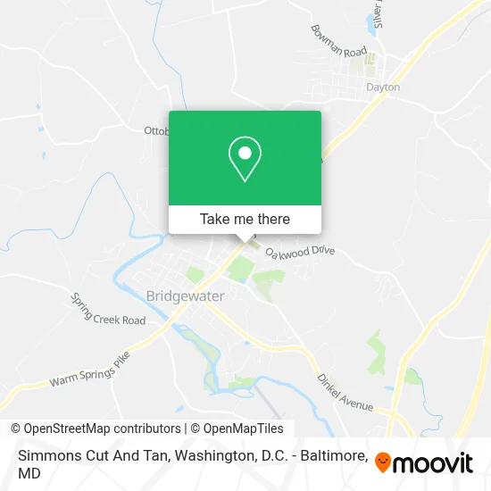 Simmons Cut And Tan map