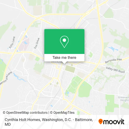 Cynthia Holt Homes map