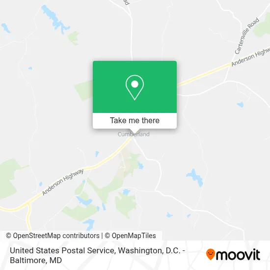 United States Postal Service map
