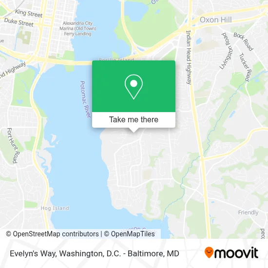 Evelyn's Way map