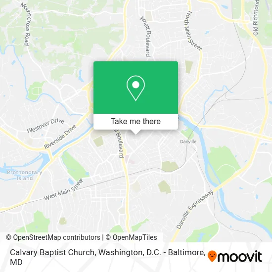 Calvary Baptist Church map